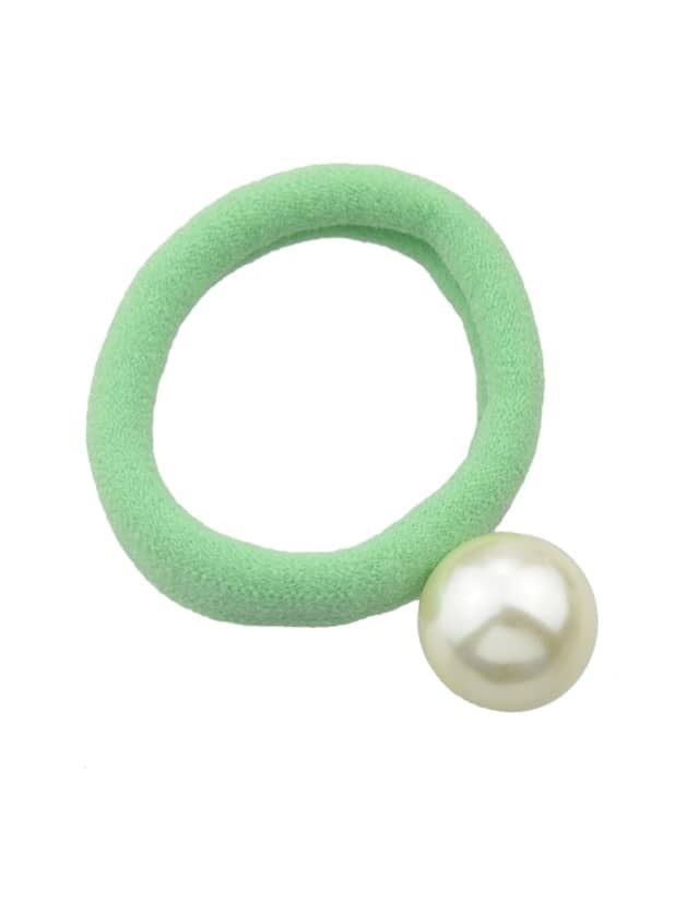 Green 5 Colors Simulated Pearl Elastic Rope Bands