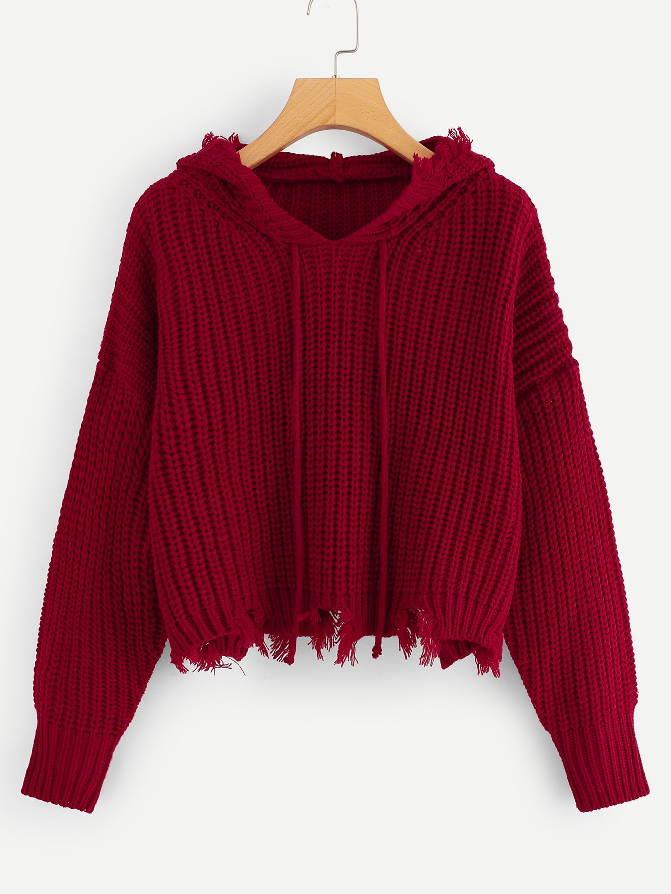 Свитер худи с вырезами