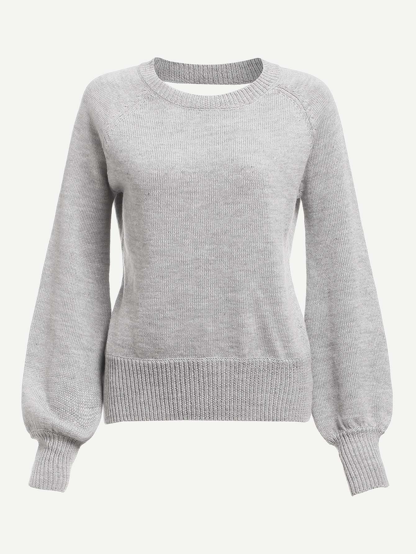 Свитер с открытой спиной