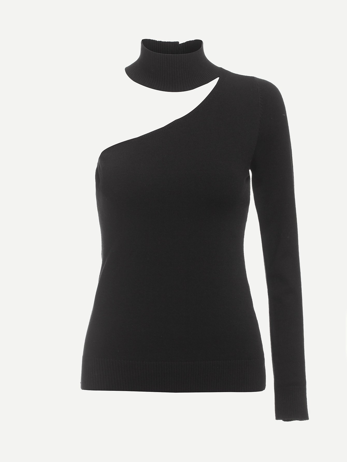 Свитер с одним плечом ассиметричный