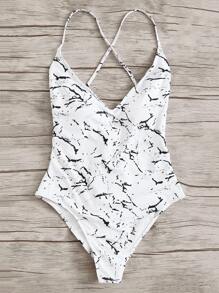 Plus Cross Back Swimsuit