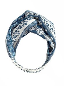 Flower Print Twist Headband