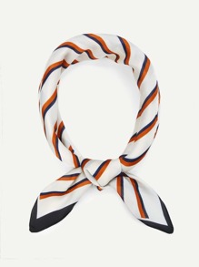 Striped Design Bandana Scarf