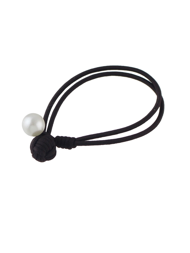 Coffee Colorful Elastic Rope Simulated Pearl Hair Bands Accessories