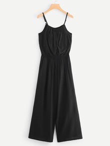 Solid Wide Leg Cami Jumpsuit