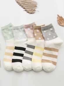 Striped Socks 5pairs