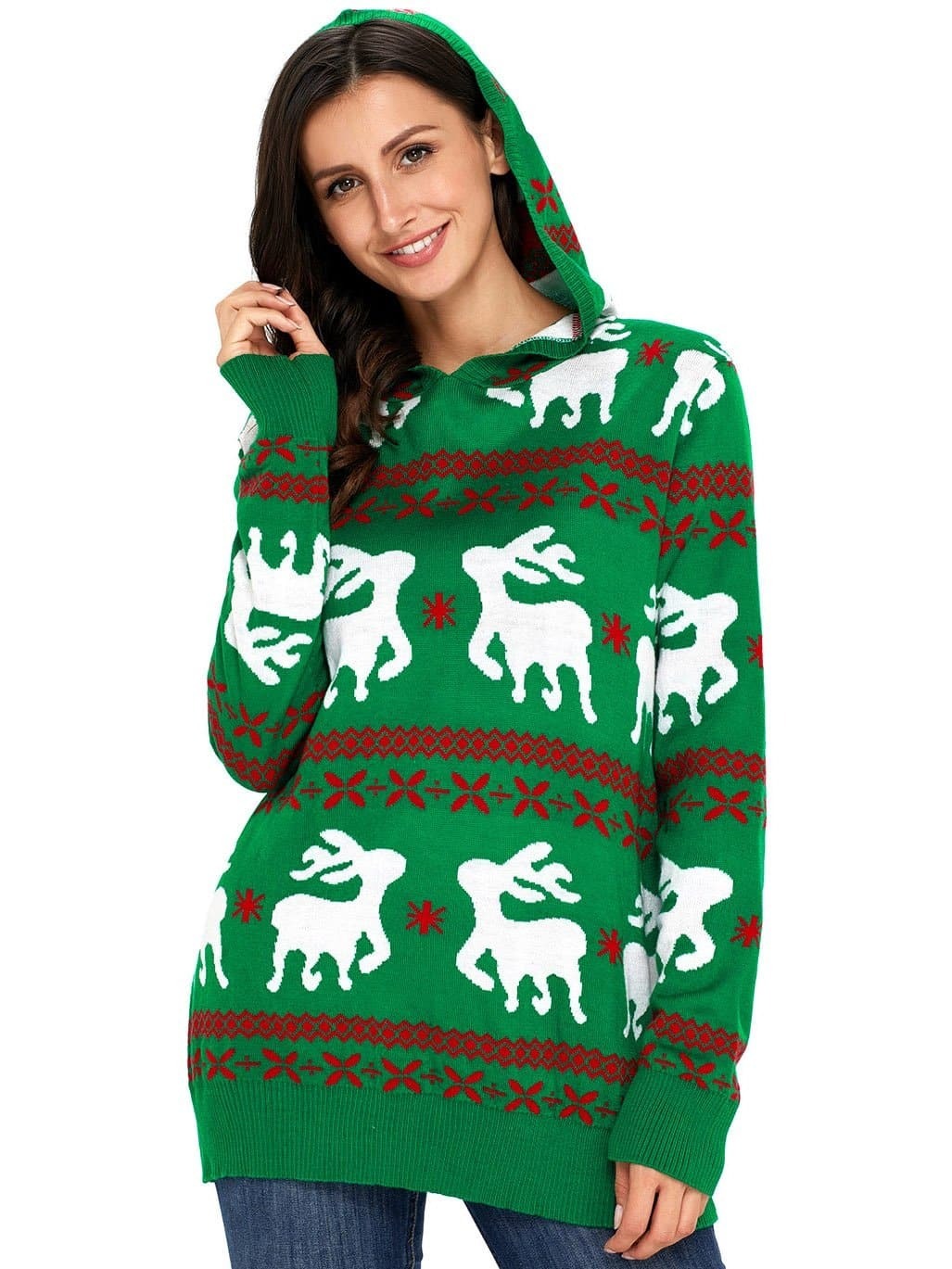 Свитер с оленеводческим узором