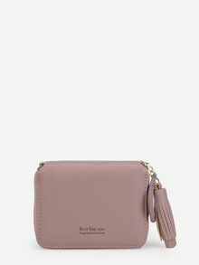 PU Wallet With Tassel