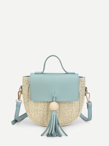 Tassel Decorated Saddle Bag