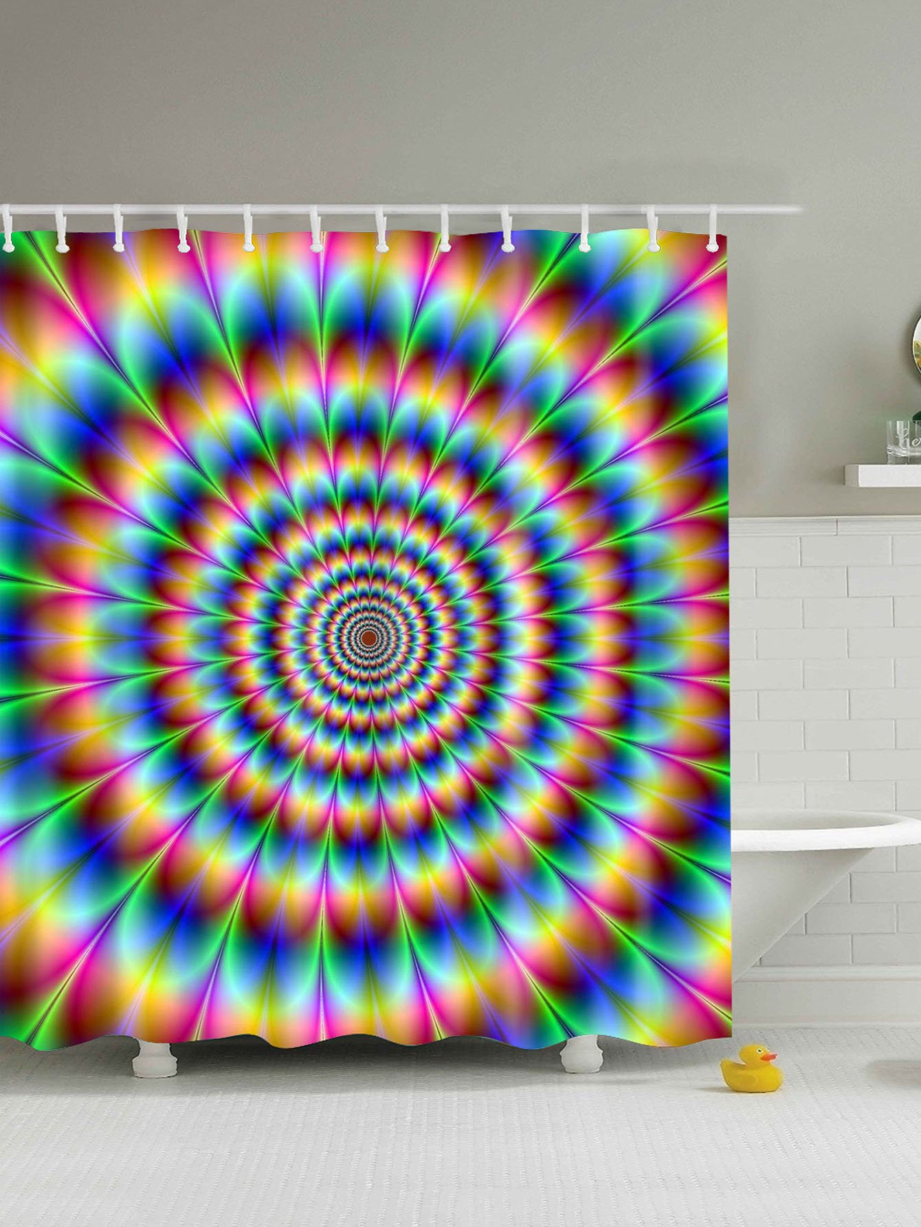 Спиральный галстук для душа с занавеской с крючком 12 шт.