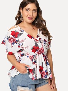 Wrap Smock Floral Top