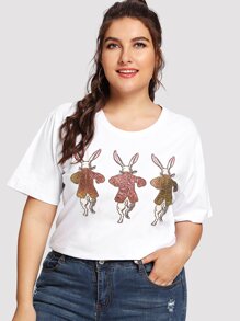 Rabbit Patched Tee