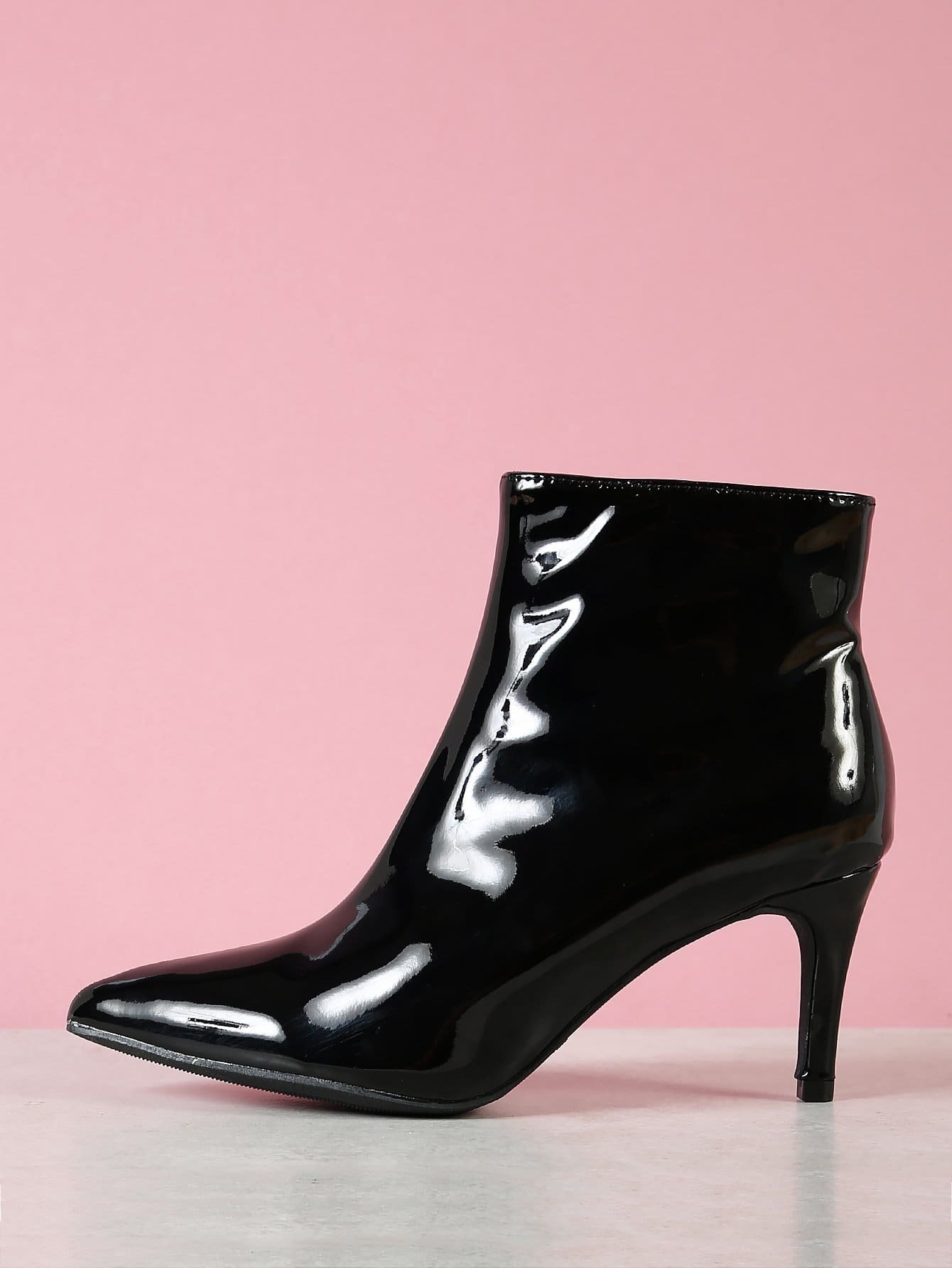 Острый носок Чёрный Осенняя/зимняя обувь