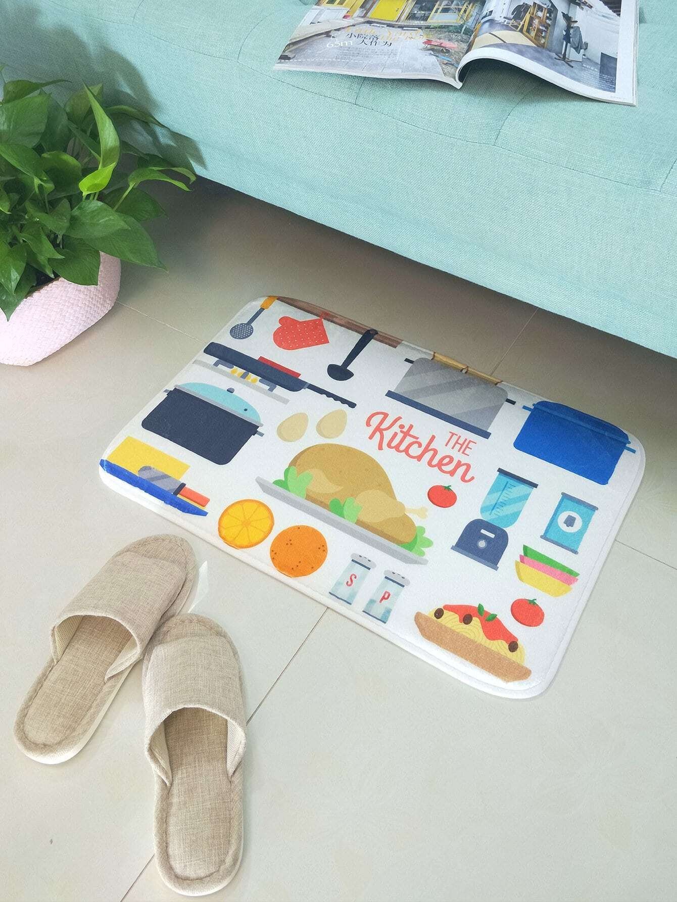 Графический дверной коврик для печати