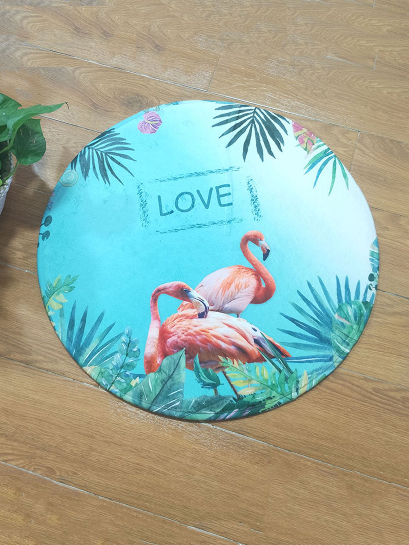 Flammos Print Круглый дверной коврик