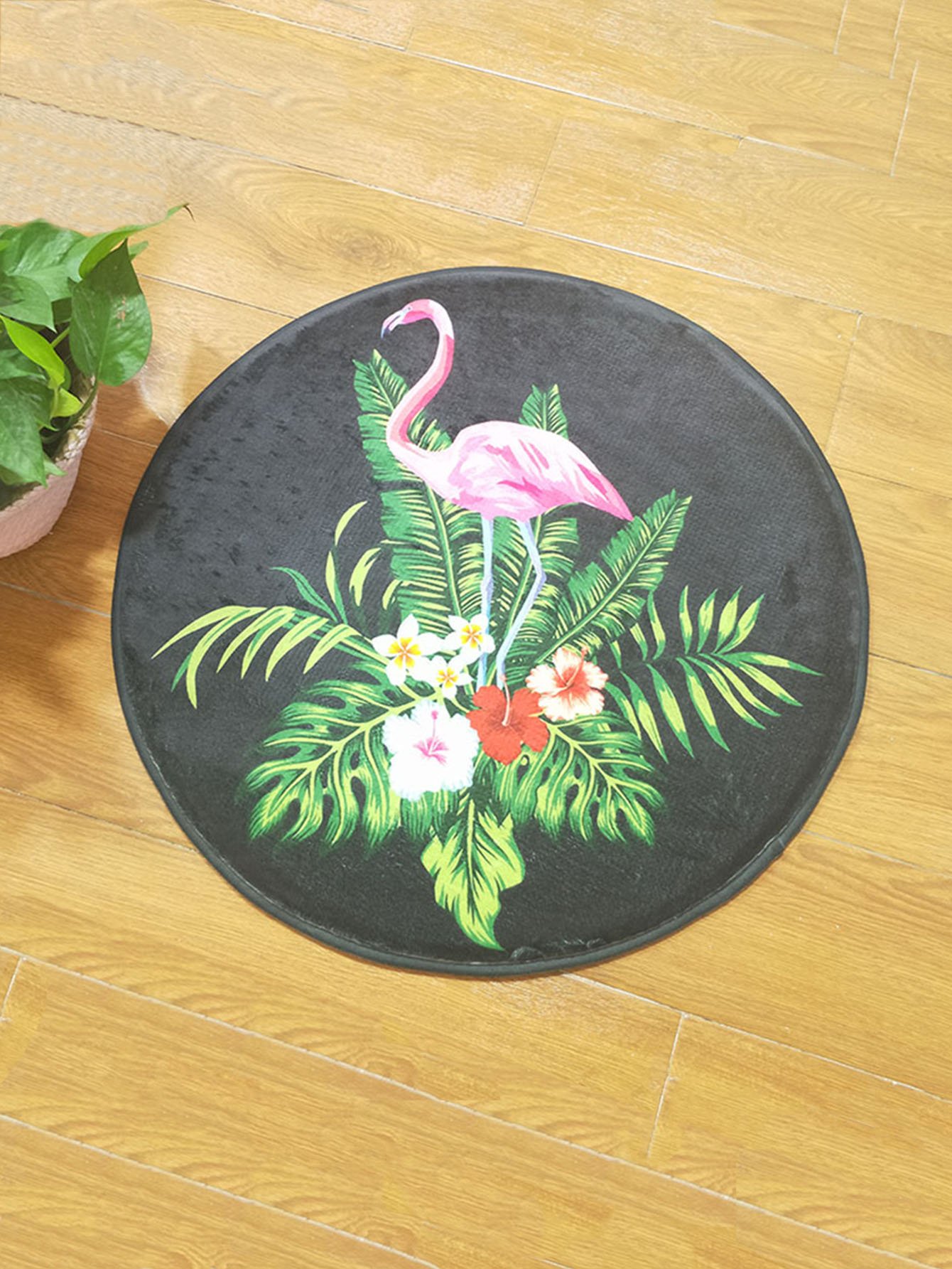 Flammos Print Круглый дверной коврик