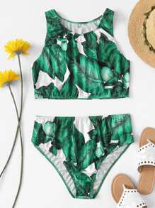 Tropical Print Swimsuit