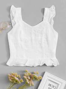 Ruffle Hem Top