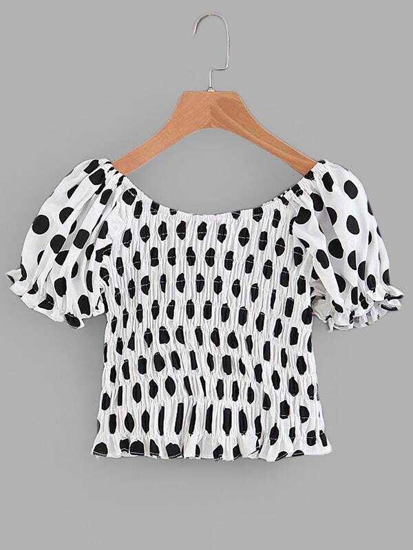 Рубашка с оборкой