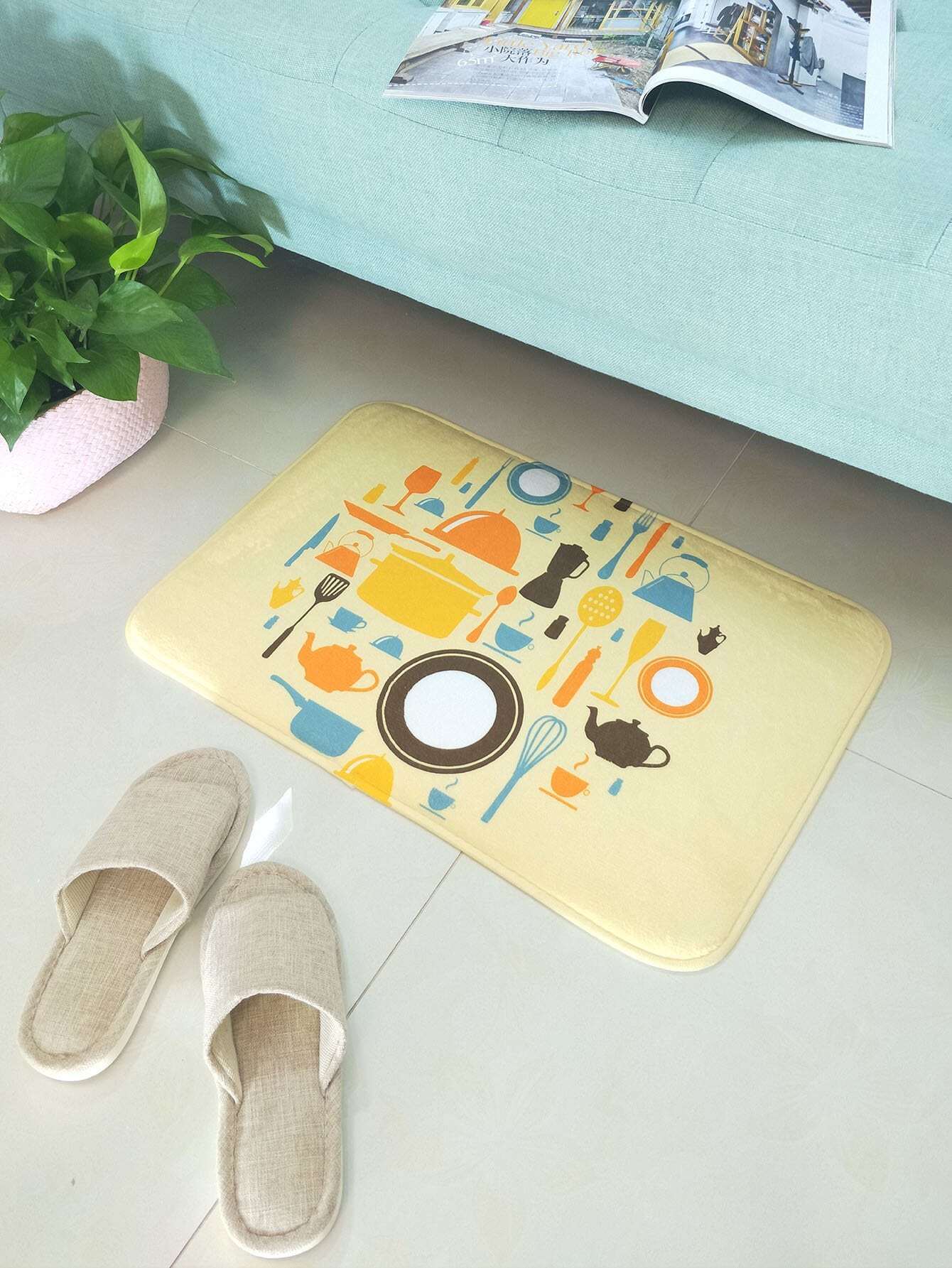 Графический коврик для пола