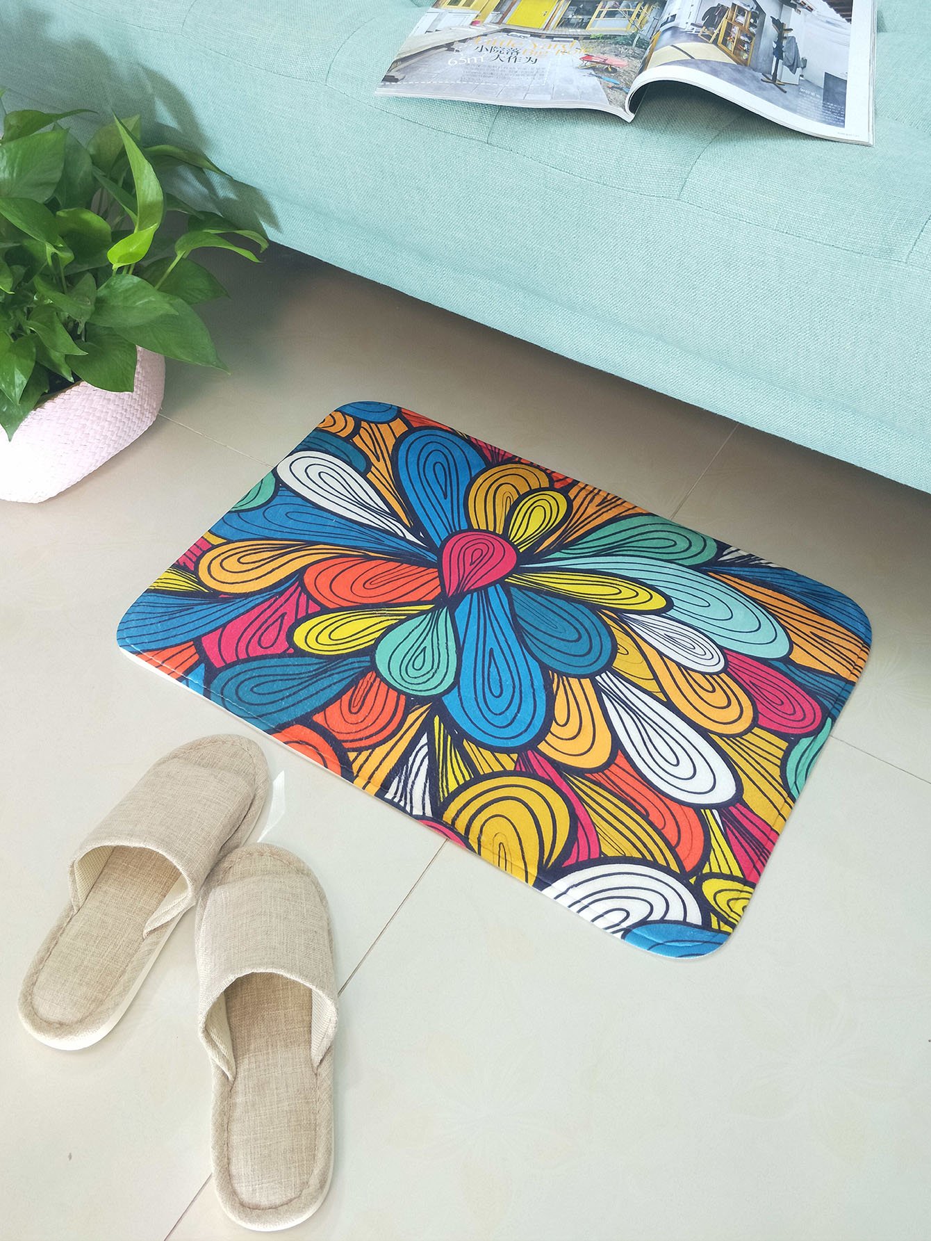 Абстрактный шаблон коврик для пола