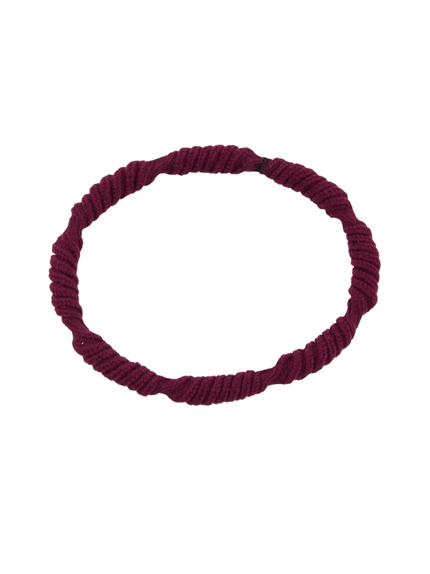 Wine-Red Cotton Elastic Colorful Hair Jewelry For Lady Girl