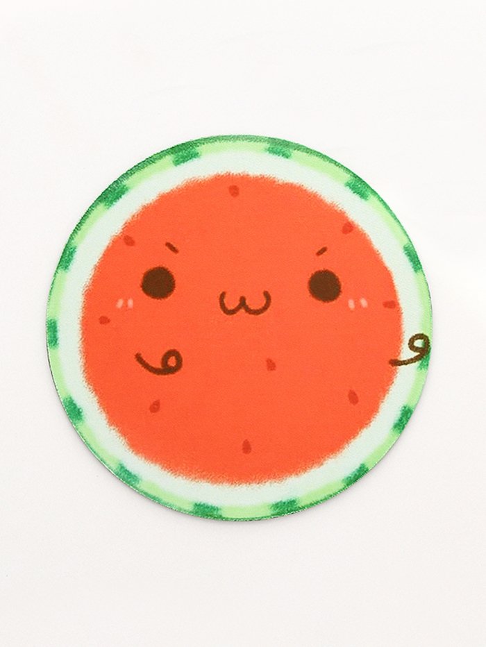 Круглый коврик для мыши Арбуз