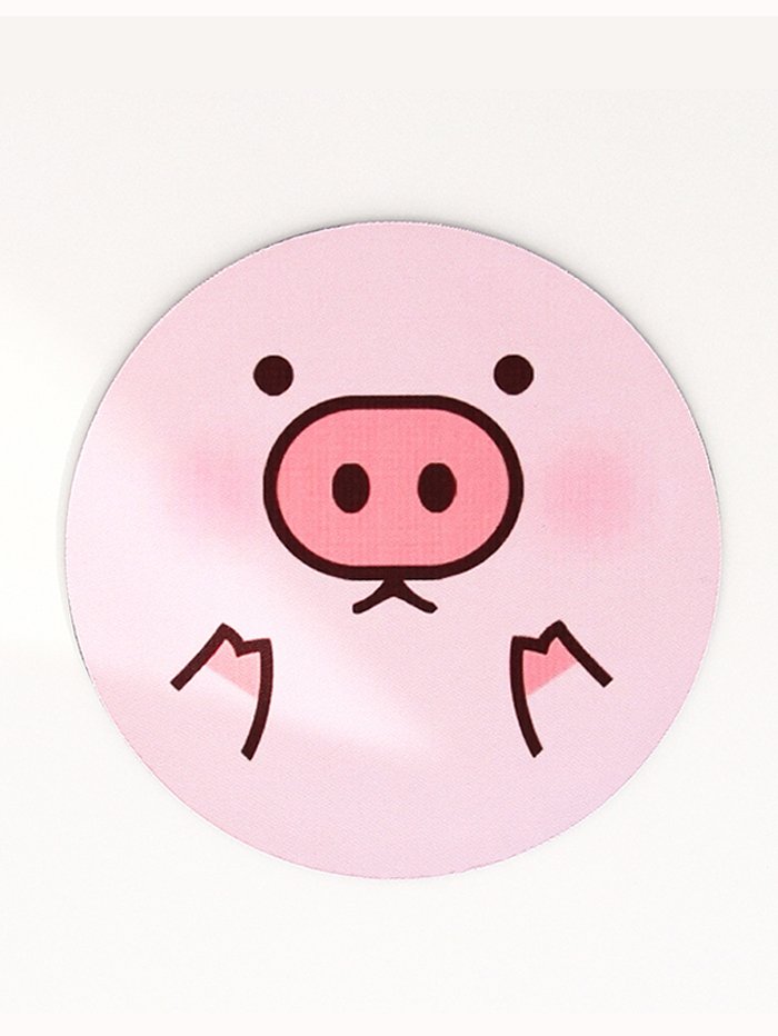 Круглый коврик для мыши Pig