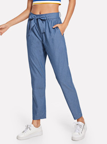 Self Tie Waist Pants