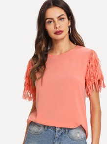 Tassel Solid Tee