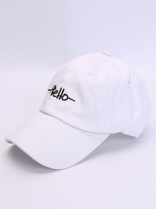 Embroidered Letter Baseball Cap