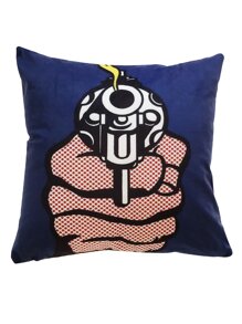 Gun Print Pillowcase Cover 1pc