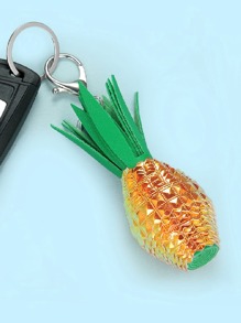 Sequin Detail Pineapple Keychain