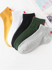 Heart Detail Socks 5pairs