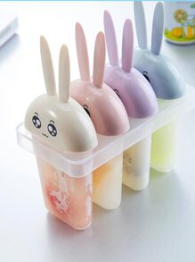 4 Compartment Rabbit Popsicle Mold