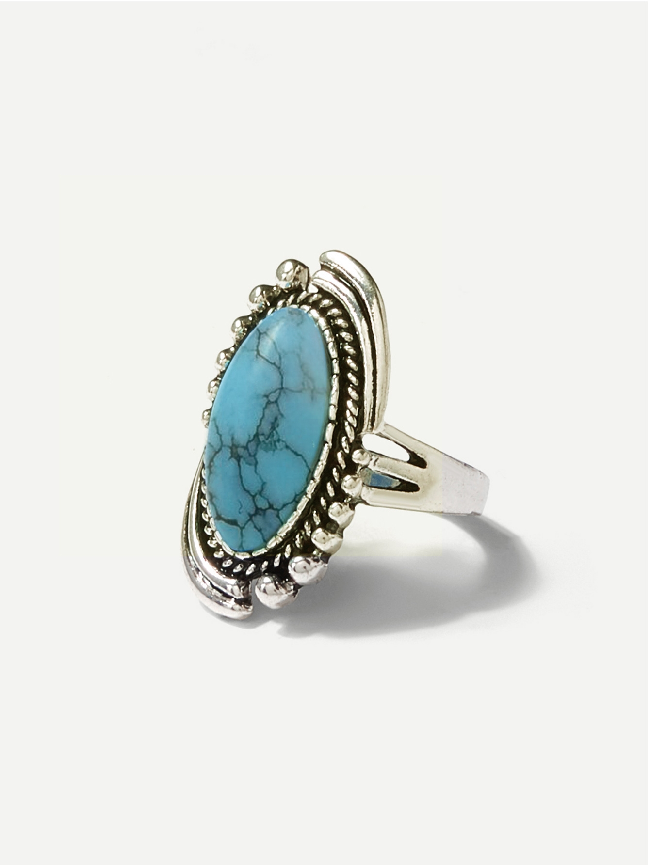 Oval Gemstone Ring