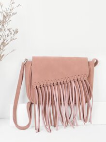 Fringe Flap Crossbody Bag