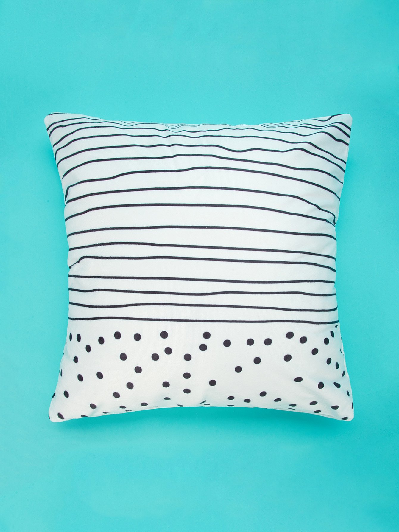 Striped & Polka Dot Print Pillowcase Cover 1PC