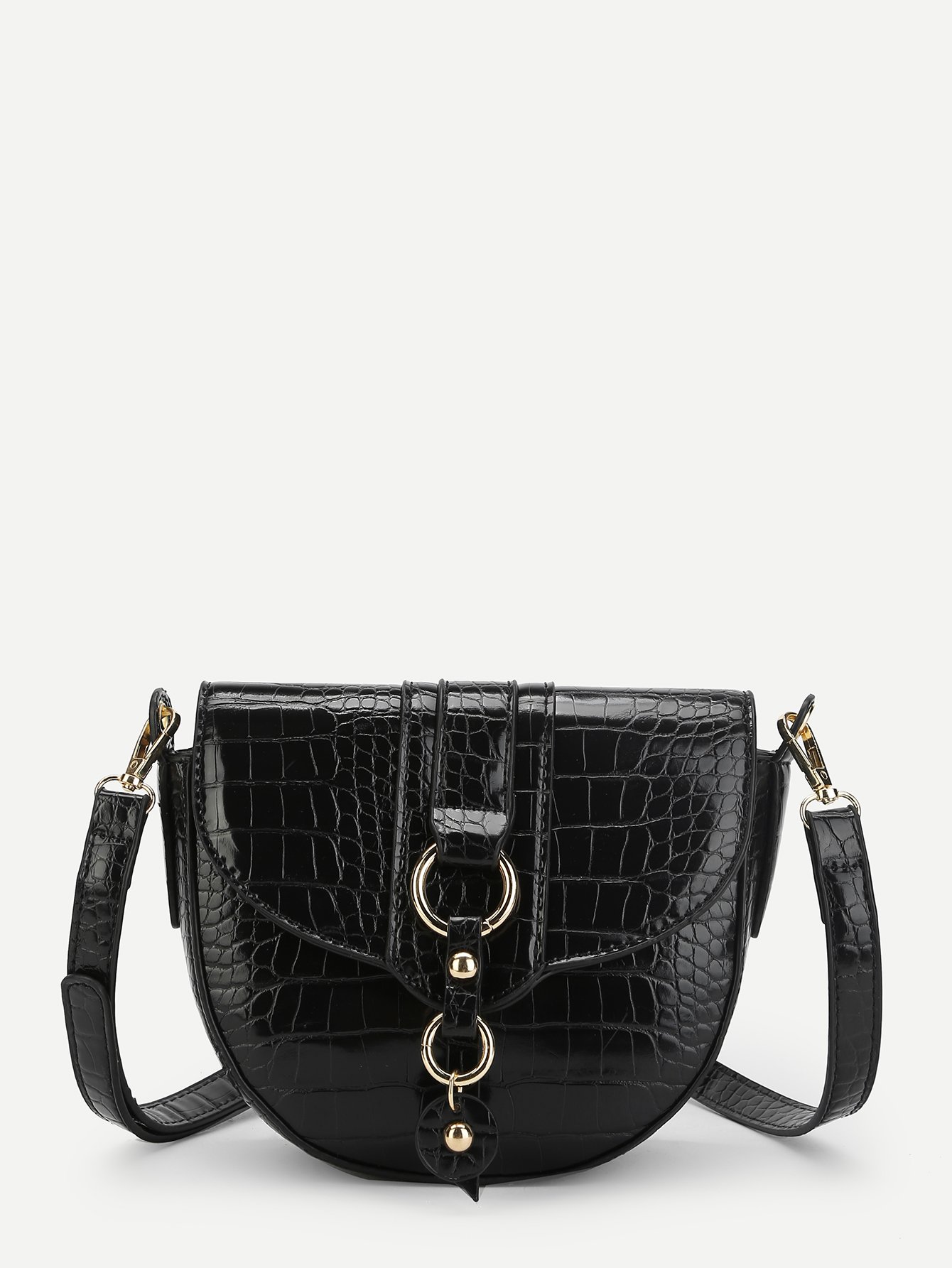 все цены на Crocodile Pattern Saddle Bag онлайн