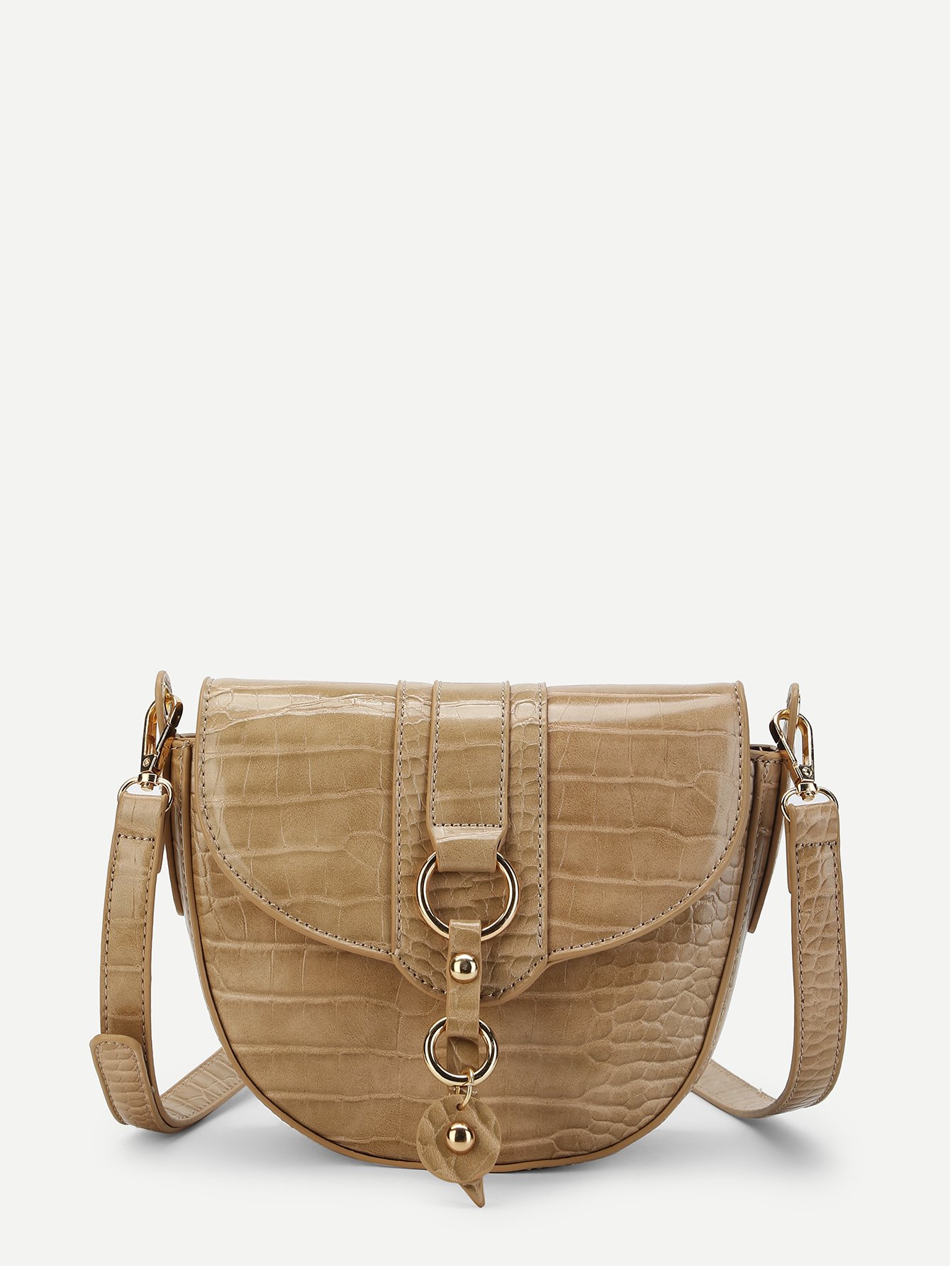 все цены на Crocodile Pattern Saddle Bag онлайн