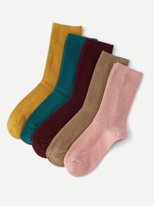 Plain Socks 5pairs