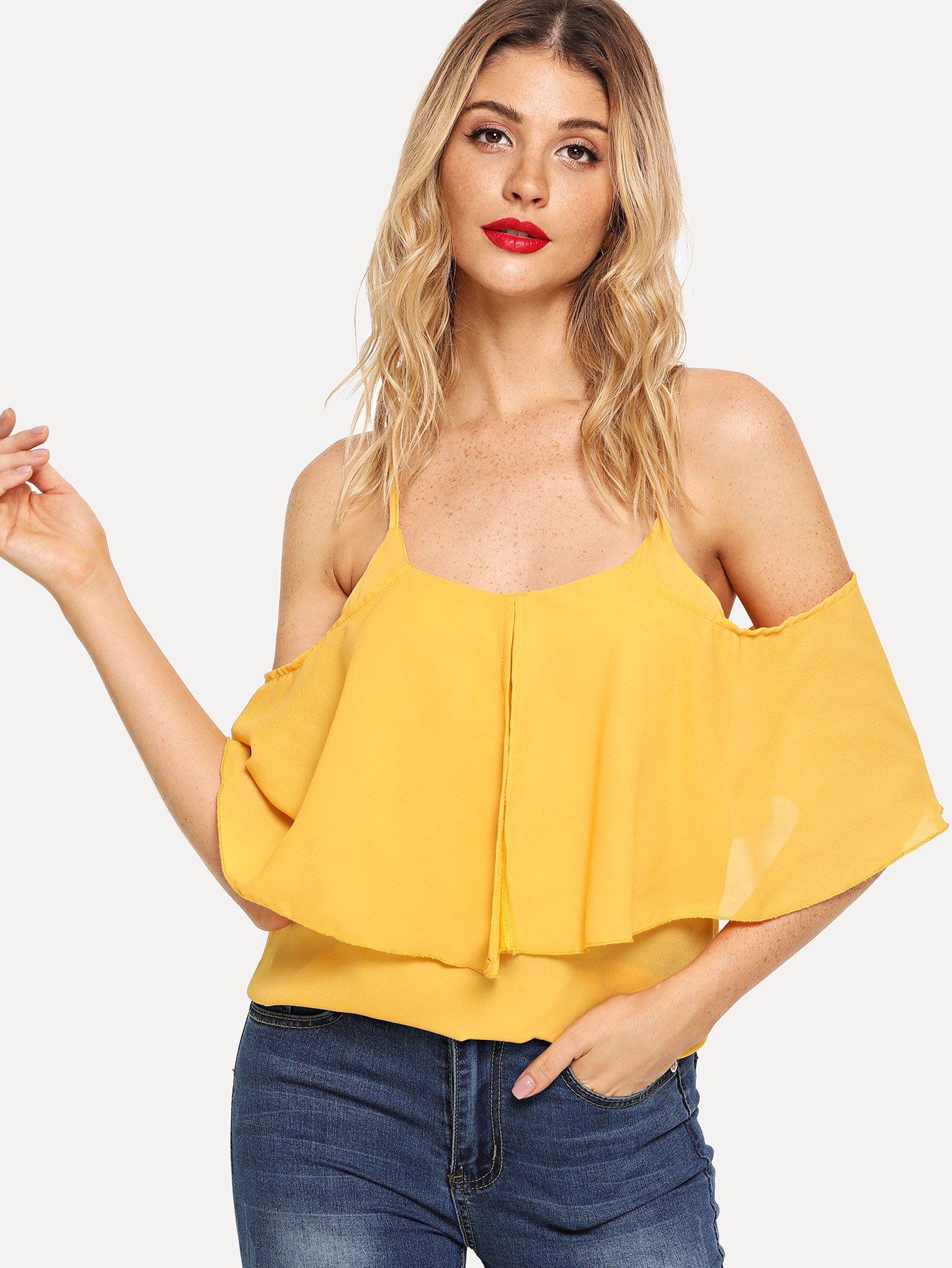 Women s SHEIN f shoulder tops Malaysia on SALE