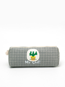 Cactus Print Pencil Case