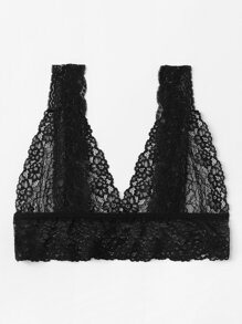 Plus Floral Lace Bralette