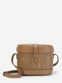 Flap Bucket Bag