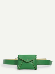 Rivet Design Bum Bag With Adjustable Strap