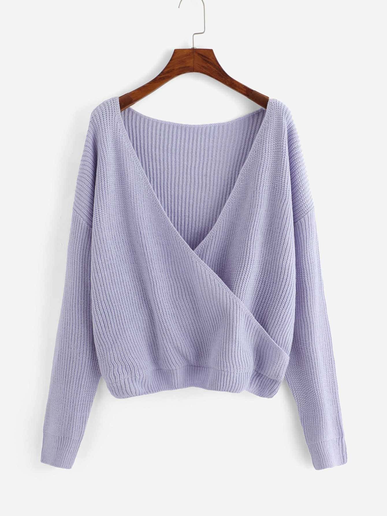 Плюс свитер с надрезом