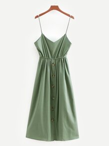 Button Front Cami Dress