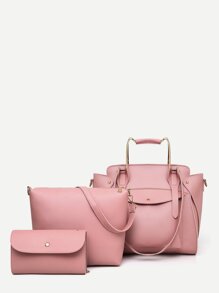 Metal Handle Combination Bag 3pcs