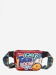 Cartoon Print Bum Bag